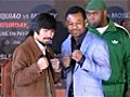 Manny Pacquiao and Shane Mosley on their big fight