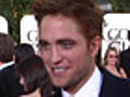 Robert Pattinson On The 2011 Golden Globes Red Carpet