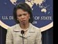 Briefing With Secretary Rice