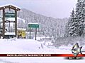 Snow blankets the state of Washington