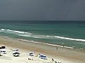 Storm Approaching A Beach Stock Footage