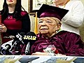 Raw Video: 98-year-old Woman Get H.S. Diploma