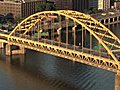 Fort Pitt Bridge 522 Stock Footage