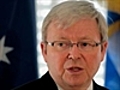 Rudd denies storming out of Cabinet