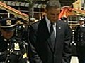 Obama Honors Bin Laden Victims at Ground Zero