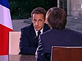 Sarkozy: un visage &quot;désastreux&quot; donné par les Bleus au Mondial