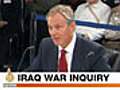 Blair Defends British Role in Iraq War