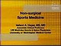 Non-surgical Sports Medicine