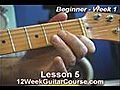 Free Electric Guitar Lessons Beginner Week 1 Lesson 5