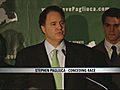 Pagliuca speaks to supporters after loss