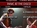 Panic At The Disco August Tour Dates