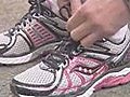 Special pink shoes honor a Spokane breast cancer survivor