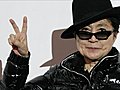 Yoko Ono opens her art exhibition