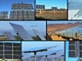 Montage of Solar Energy Panels