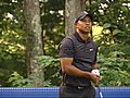 Fans gather to see Tiger Woods in Norton,  Mass.