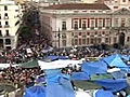 Mass protest in Madrid,  Spain