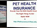 Pet Insurance - Your Pet Deserves It!