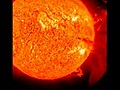 Solar flare erupts