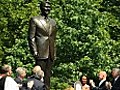 Ronald Reagan statue unveiled in London