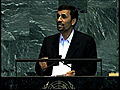 Ahmadinejad Speaks at the UN