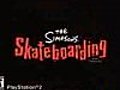 the simpsons skateboarding