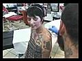 Suicide Girl Neck Tattoo