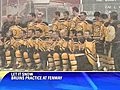 Bruins practice at Fenway ahead of Classic