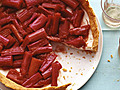 Rhubarb Tart with Lemon-Yogurt Mousse