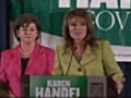 Sarah Palin stumps for Karen Handel