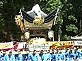 徳畑天神社　奥中　境内　屋台移動