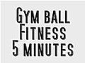 Gym Ball Home Fitness 5 Minutes