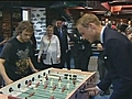 Wills,  Kate and table football