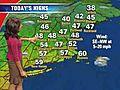 10/13/09: NECN weather forecast,  noon