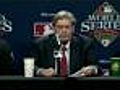 WEB EXTRA: Selig Announces Game 5 Suspension