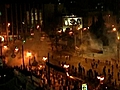 Greek protesters,  police clash