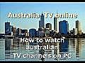 Australia TV online: watch australian TV channels on PC