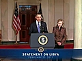President Obama on the Situation in Libya