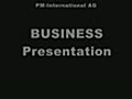 business presentation PM International