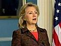 Clinton unimpressed by Libya’s cease-fire pledge