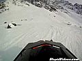 Snowmobile Hill Climb Fail POV