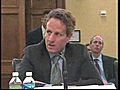 Geithner argues for Treasury budget