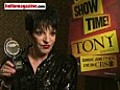 Interview with Liza Minnelli as she picks up a Tony Award