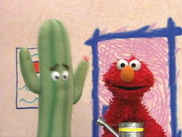 Elmo With Plants