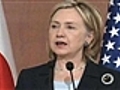 Clinton: World must respond to warship sinking