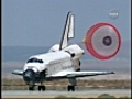 Shuttle lands in California