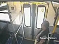 Surveillance Video: Woman gets run over by bus