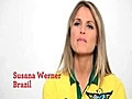 Sexy WAG Susana Werner represents Brazil