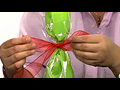 How to gift wrap a champagne bottle