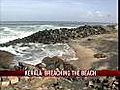 Concrete killing Kovalam beach