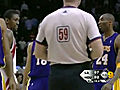 Kobe Bryant & Ron Artist Trash Talking During Game!